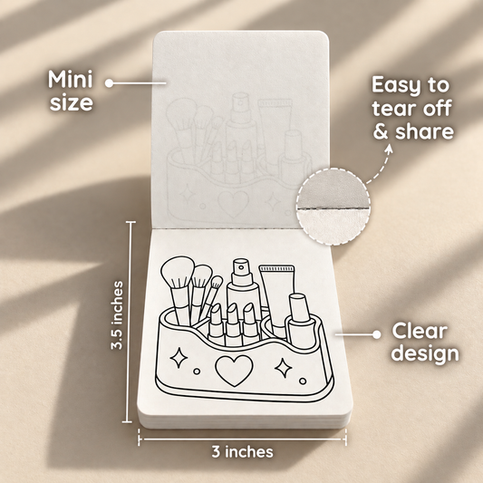 Sips n Snacks + Beauty n Glam | Mini Coloring Book Duo