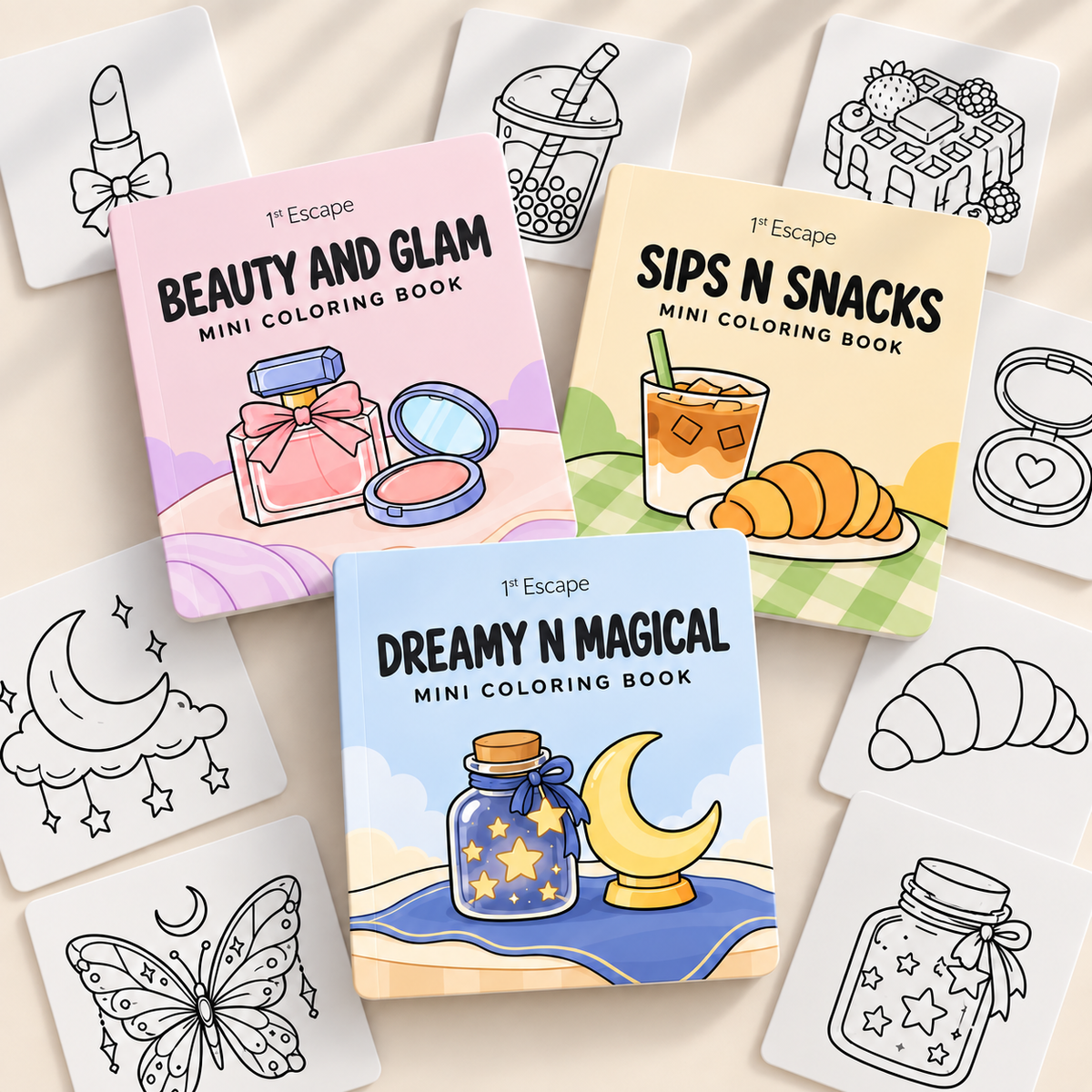 The Complete Collection | All 3 Mini Coloring Book